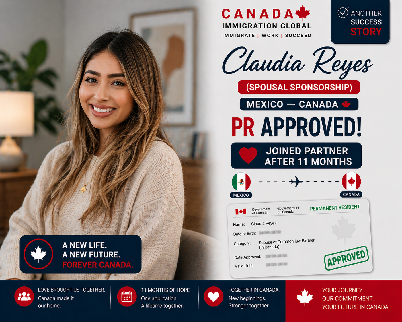 Claudia Reyes — Permanent Residency Approved