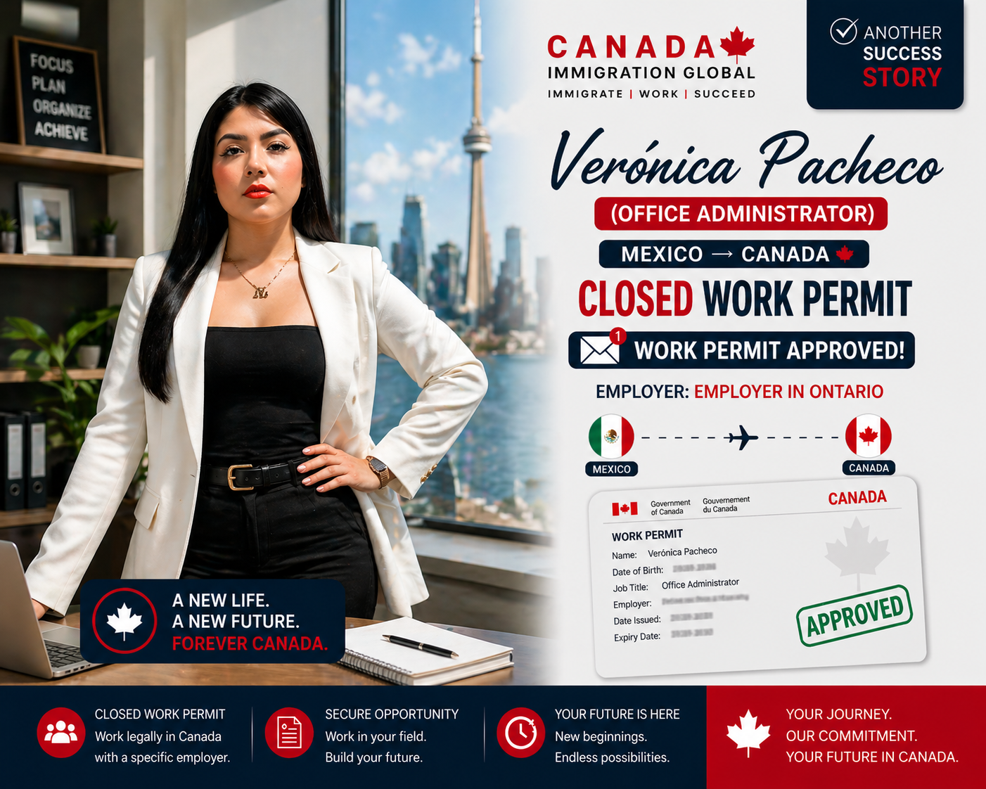 Verónica Pacheco — Closed Work Permit Approved