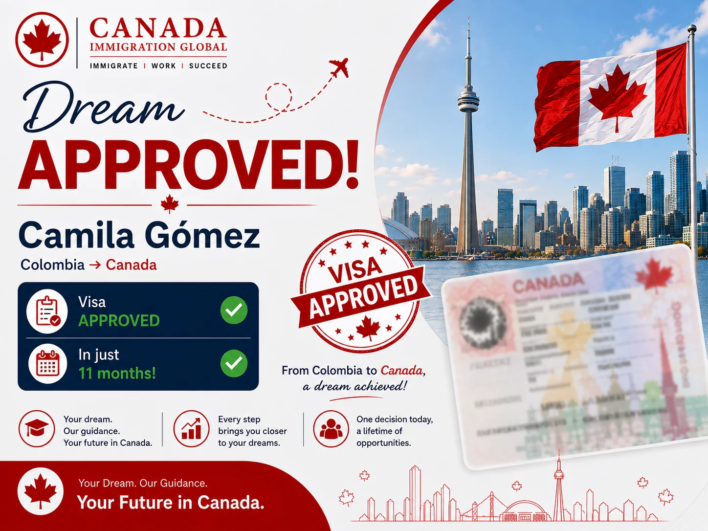 Camila Gómez — Canadian Visa Approved