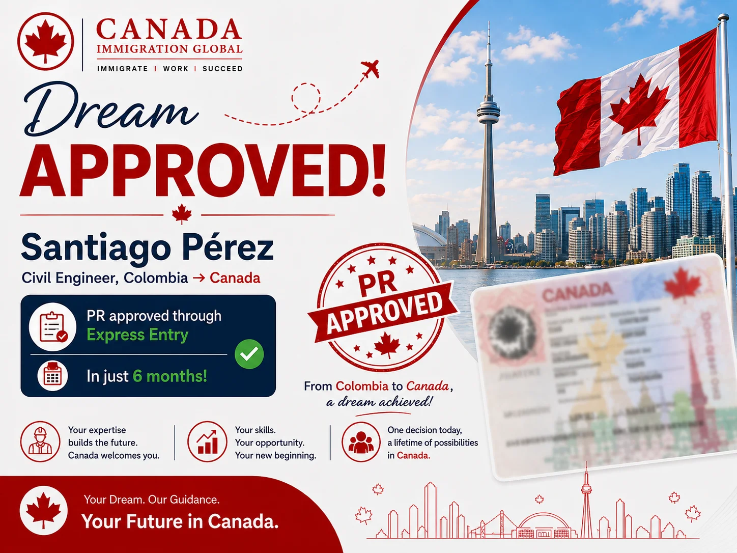 Santiago Pérez — Express Entry PR Approved